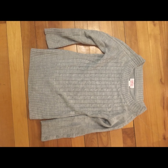 Cute boatneck grey sweater - Picture 1 of 1